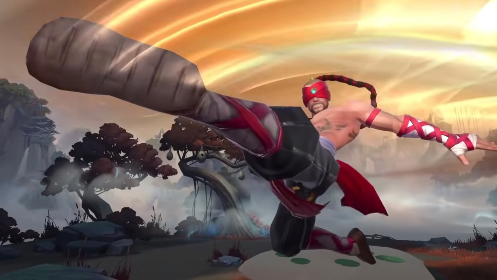 Lee Sin kicking