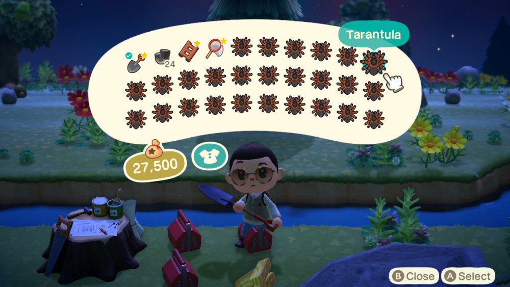 tarantula animal crossing