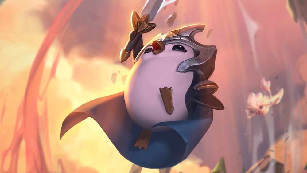 jumping penguin with sword