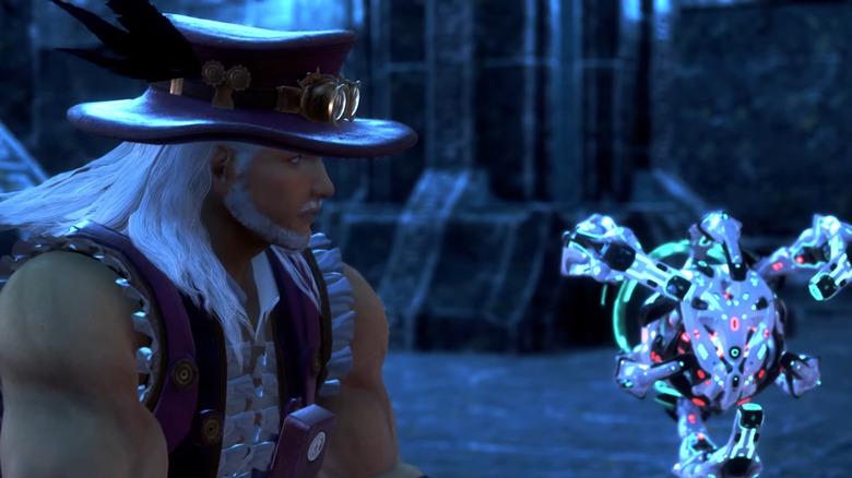 Midas looking at D.U.M.A.