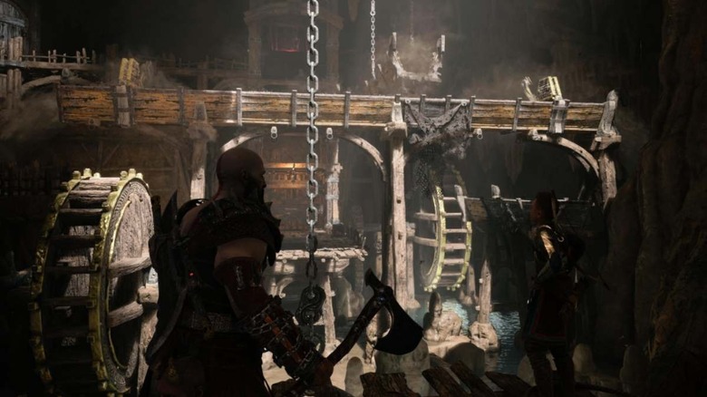 God of War Ragnarok mine puzzle