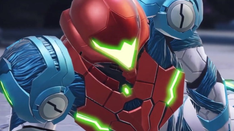 Samus in Metroid Dread trailer