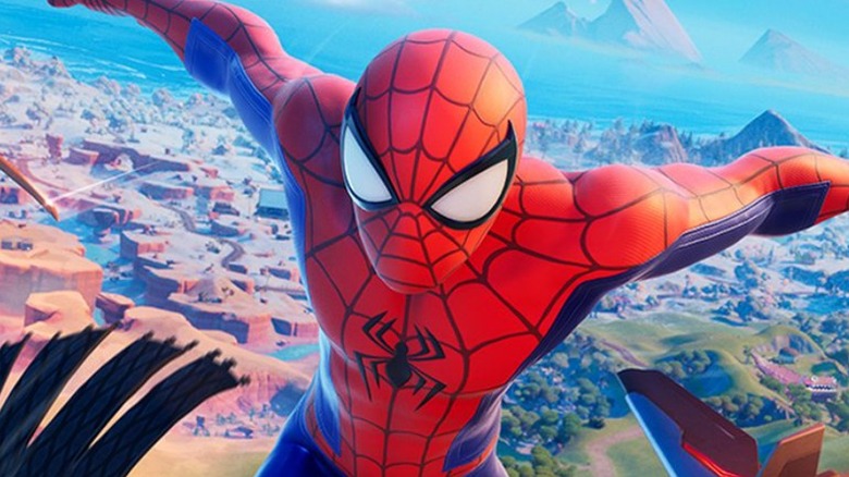 Fortnite Spider-Man close up