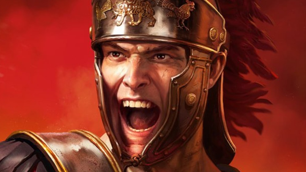 Roman soldier yelling
