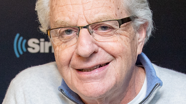 Jerry Springer closup profile aged 79