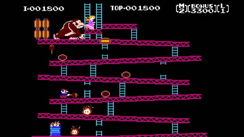 'Jumpman' avoiding barrels