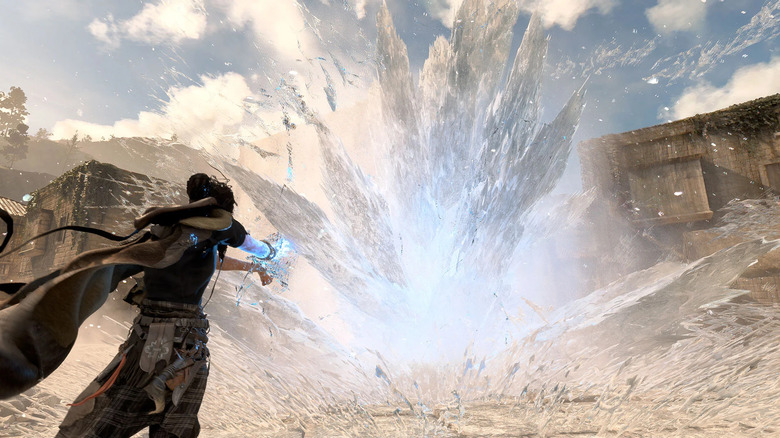 Frey Holland using ice magic