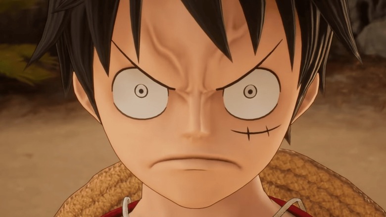 Monkey D. Luffy angry