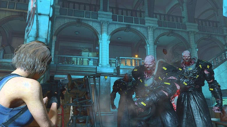 Jill fighting Nemesis