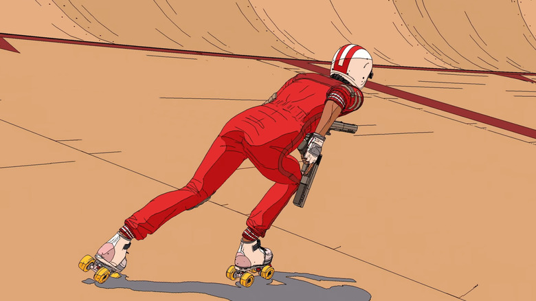 Rollerdrome skating gameplay