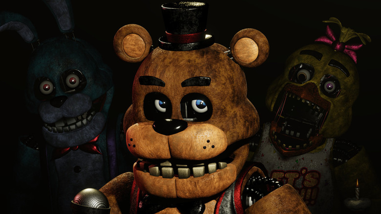 Freddy with animatronics