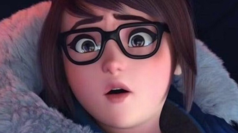 Mei looking upset