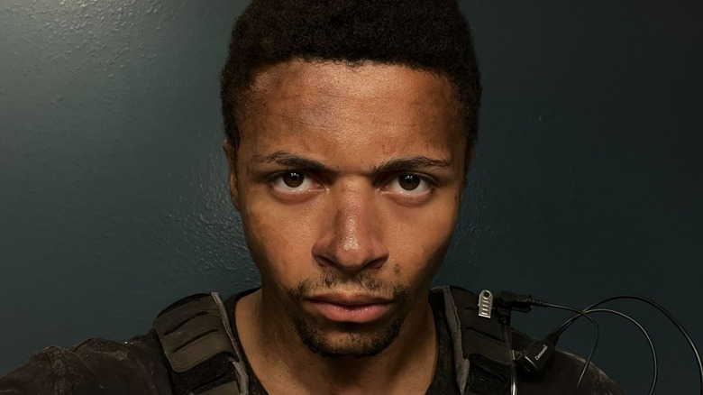 Myth wearing soldier cosplay