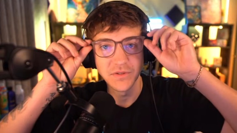 Ninja adjusting his glasses
