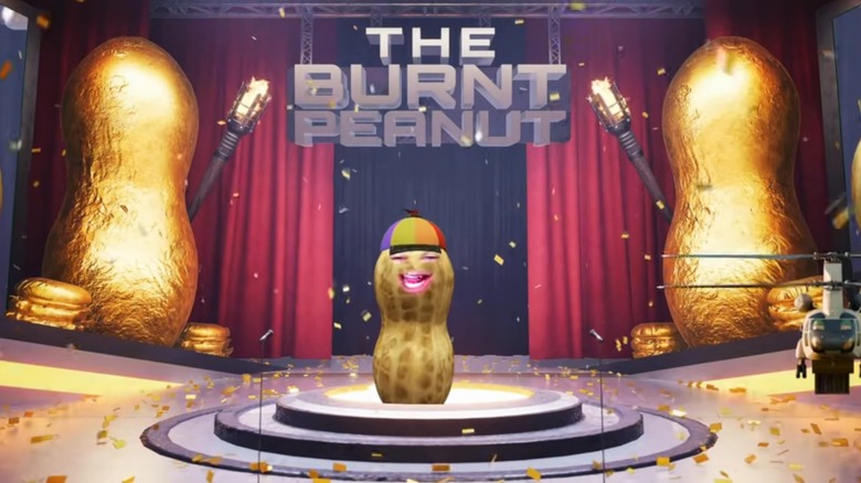 TheBurntPeanut sitting in a cartoon movie theater