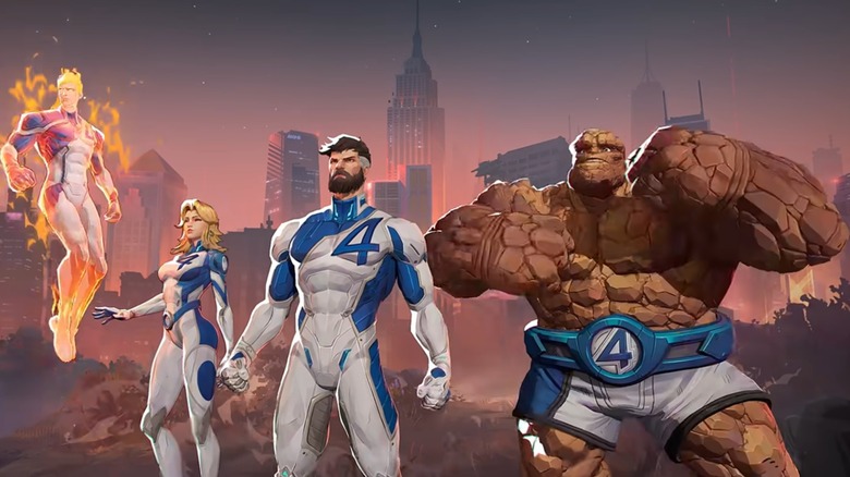 The Fantastic 4 in "Marvel Rivals" costumes