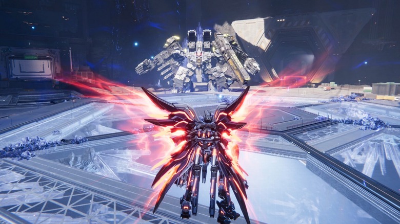 Two mechs battling each other in "Mecha Break"