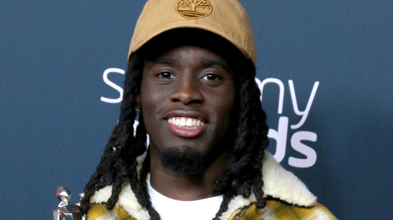 Kai Cenat at the 2023 Streamy Awards Winners Walk at the Century Plaza Hotel on August 27, 2023