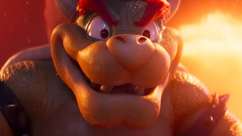 Bowser smiling