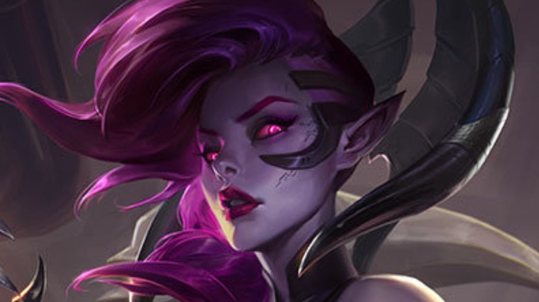 League of Legends Blade Mistress Morgana splash art