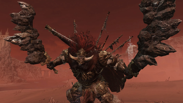 Radahn raises blades