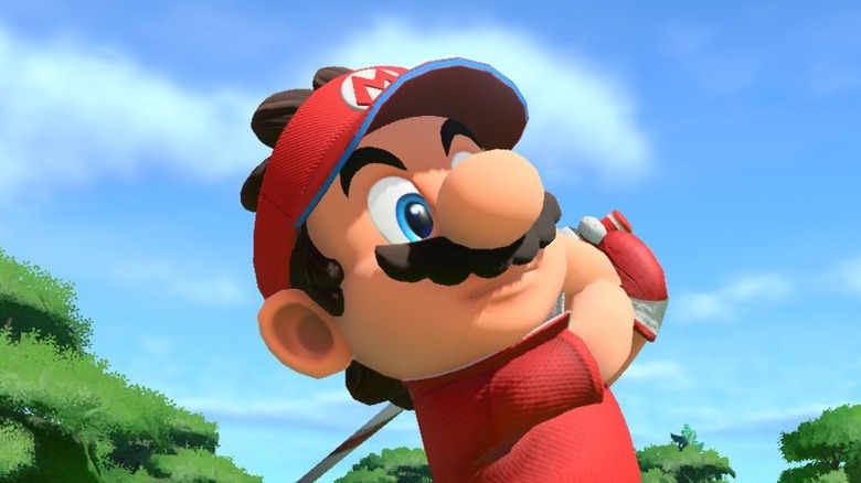 Mario swinging club