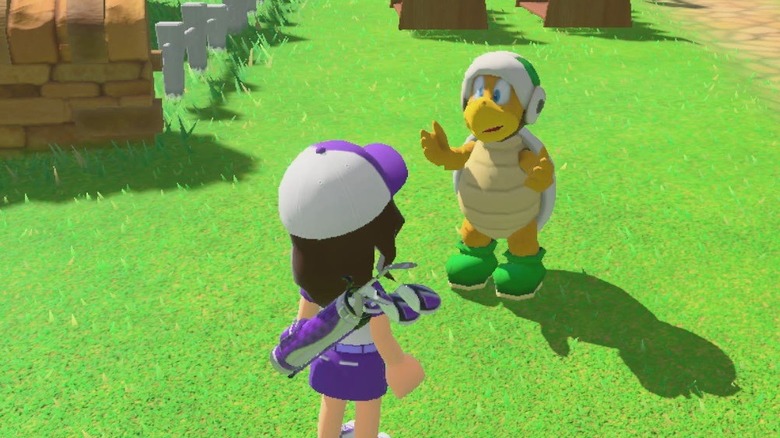 Mii talking to Koopa