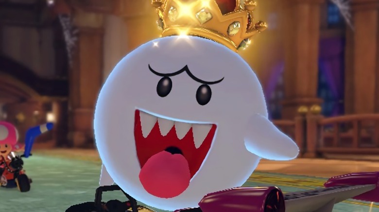 King Boo sticking tongue out