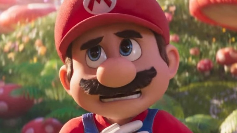 Mario with mushrooms