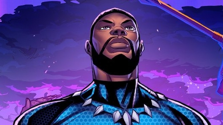 Marvel Snap Black Panther looking up