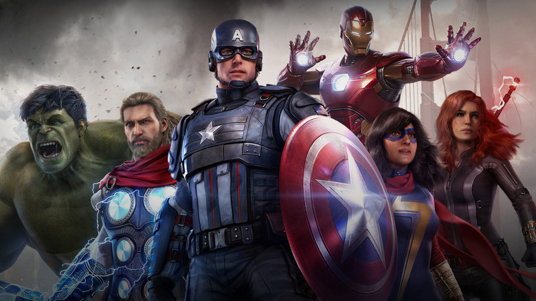 Ensemble of Marvels Avengers superheroes