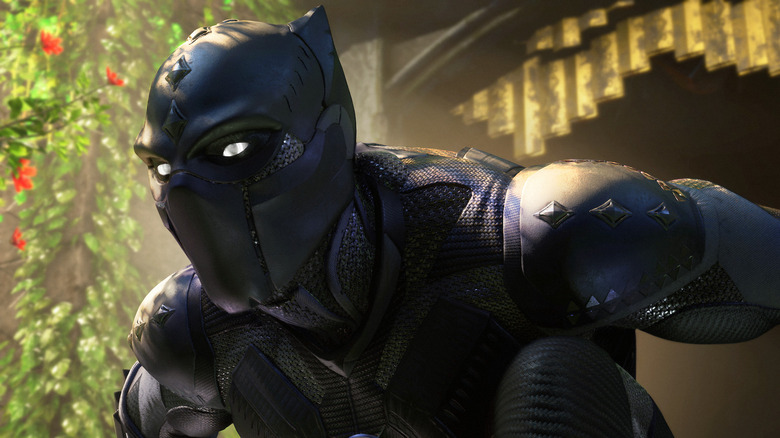 Black Panther poses