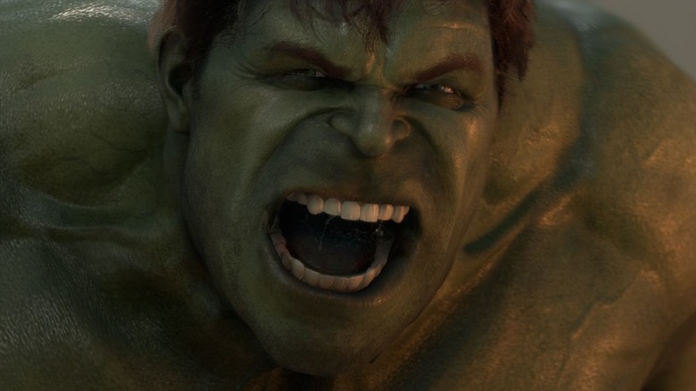 Hulk yelling