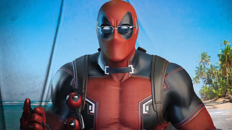 Deadpool talking to camera