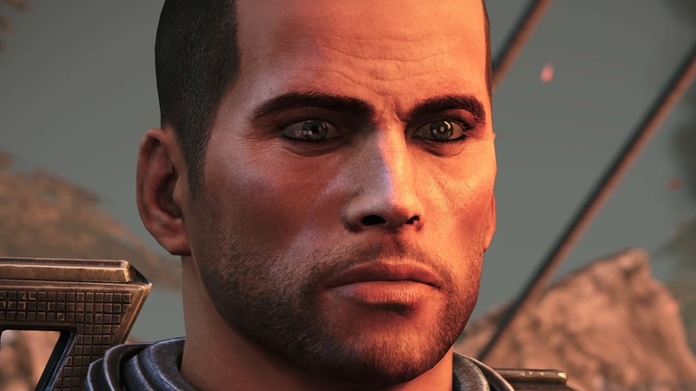 Mass Effect Shepard stares