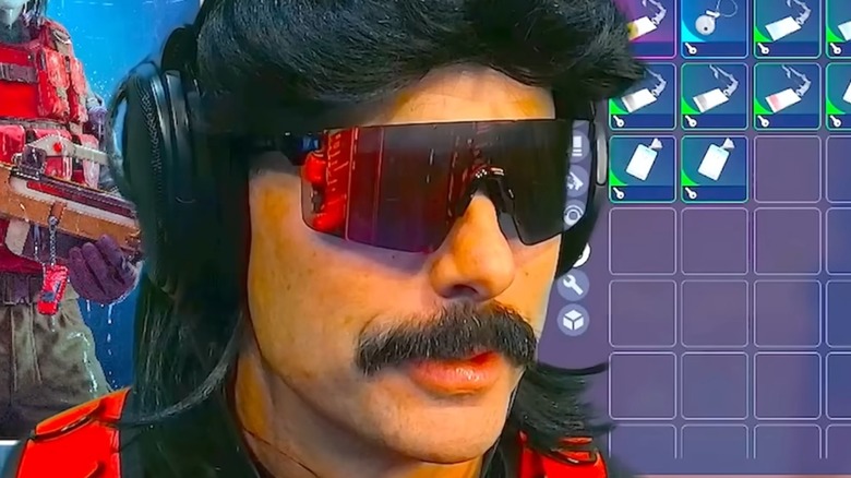 Dr Disrespect wearing red glasses