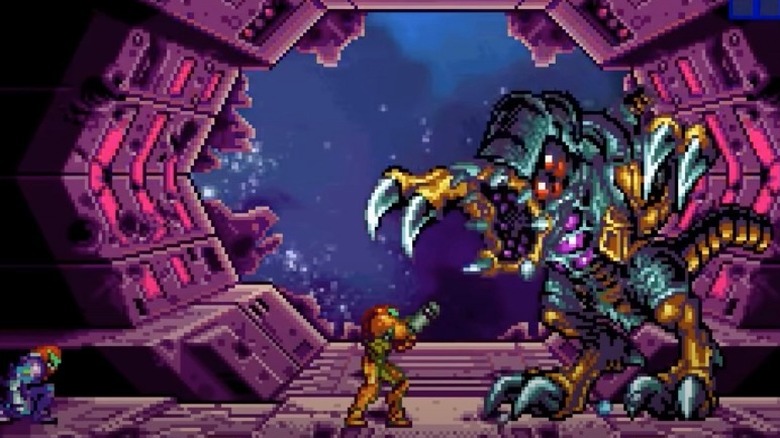 Samus and SA-X find Metroids