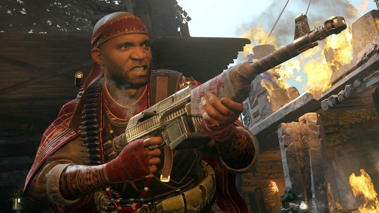 Operator riffle flames