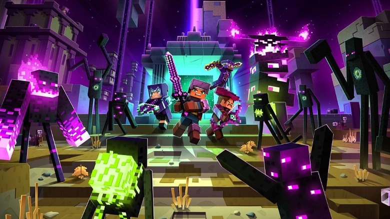 Minecraft Dungeons crawlers battle against villains in the Nether