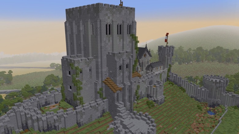 Minecraft Corfe Castle build
