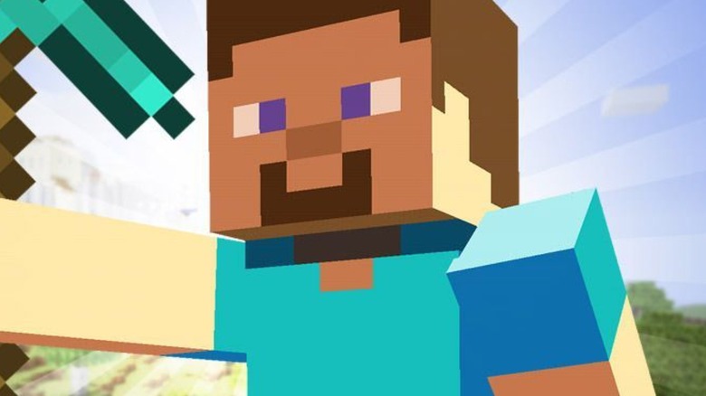 Minecraft Steve axe