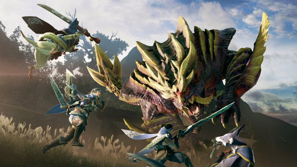 monster hunter rise, capcom, nintendo, switch, release date, launch, trailer, video, characters, monsters, flagship