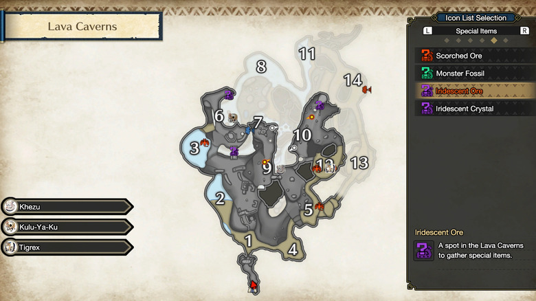 Map of the Lava Caverns