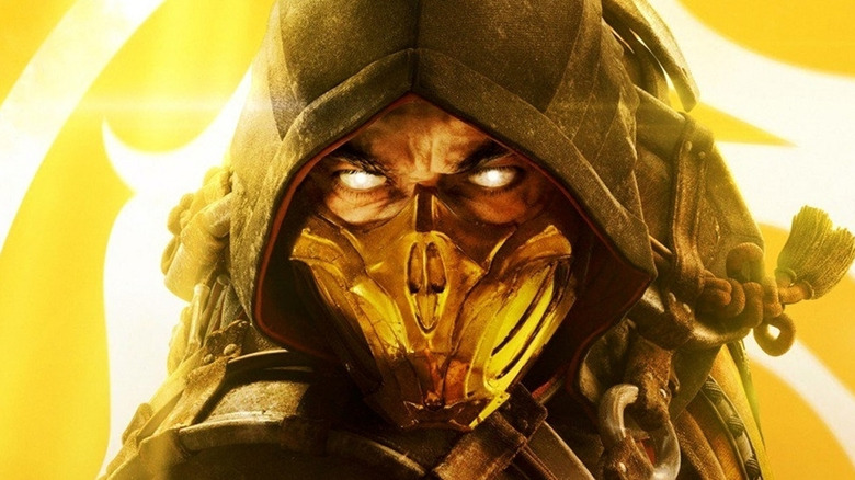Scorpion staring with blank eyes
