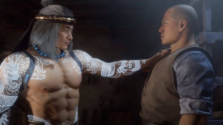 Liu Kang speaking to the original Kung Lao