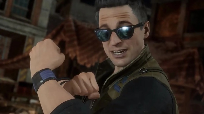 Johnny Cage puts on glasses