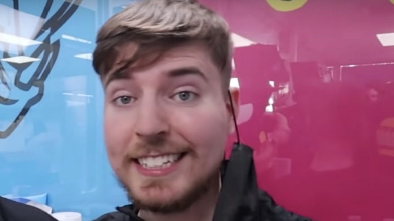 MrBeast at burger shop