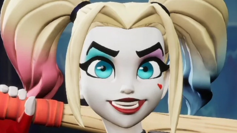 Harley Quinn grinning