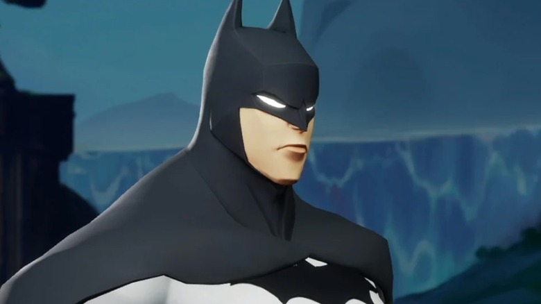 Batman glares