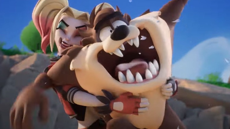 Harley hugs Taz